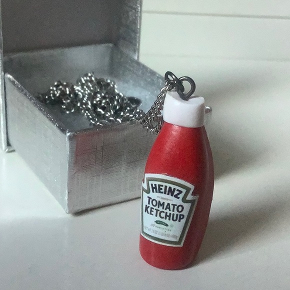 Heinz Tomato Ketchup Bottle Necklace - Picture 1 of 10